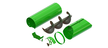 LANAUGHURK -- Unloading auger extension for John Deere® 60, 70, & S Series high unload rate augers